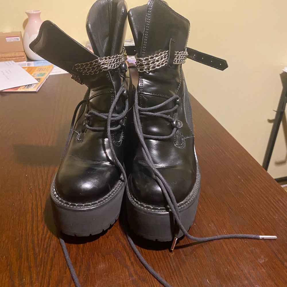 Fenty X Puma leather combat boots